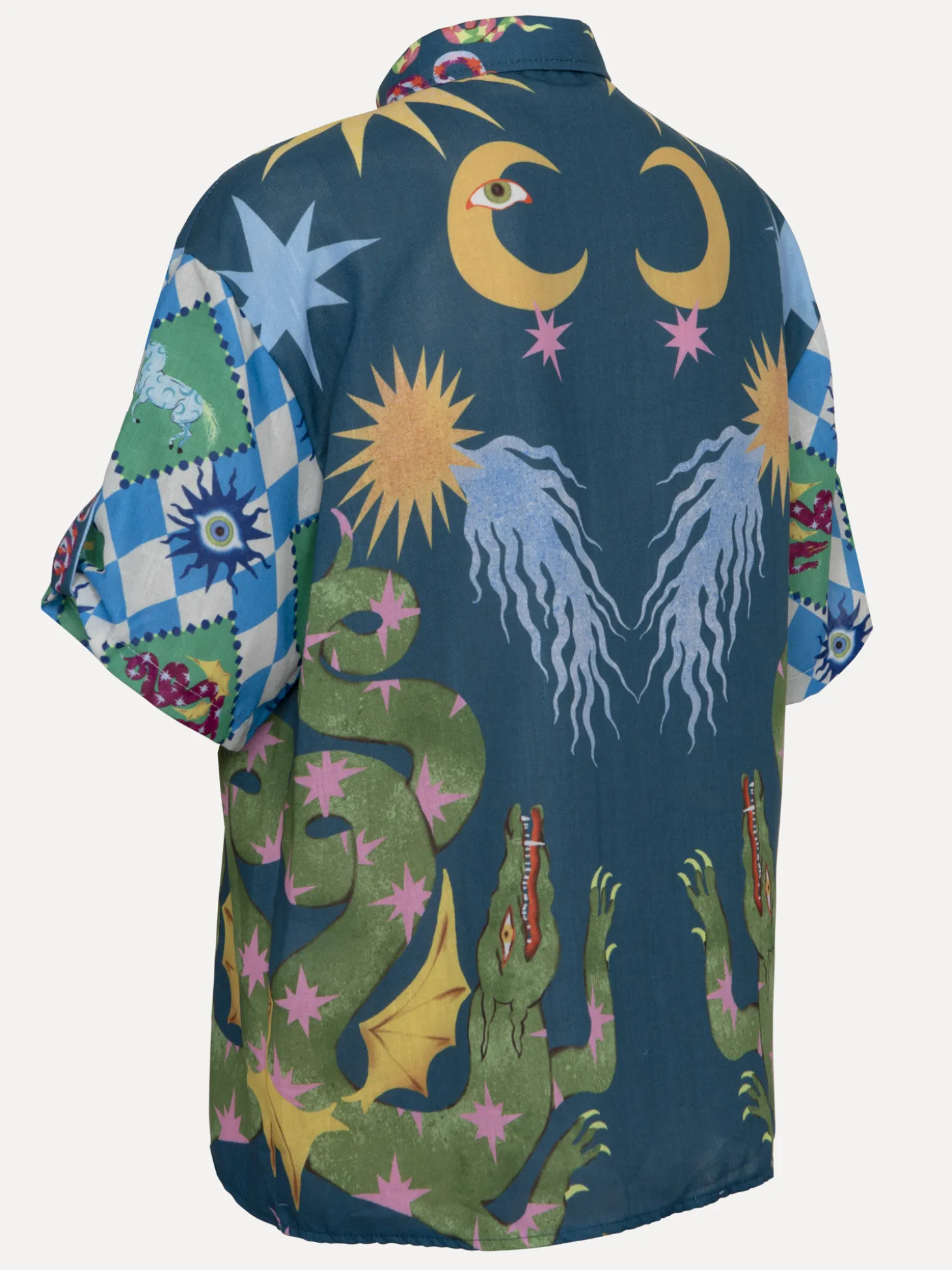 Le Marais Blouse Dragon Blue Sale