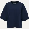 Les Soeurs Boxy T-Shirt Tiara Navy Hot
