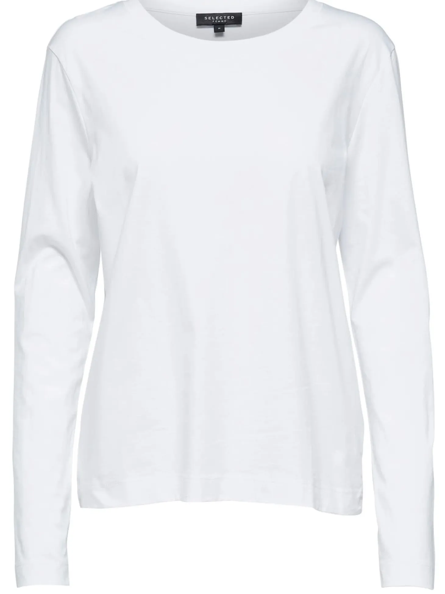 Selected Crew Neck T-Shirt Standard Bright White Sale
