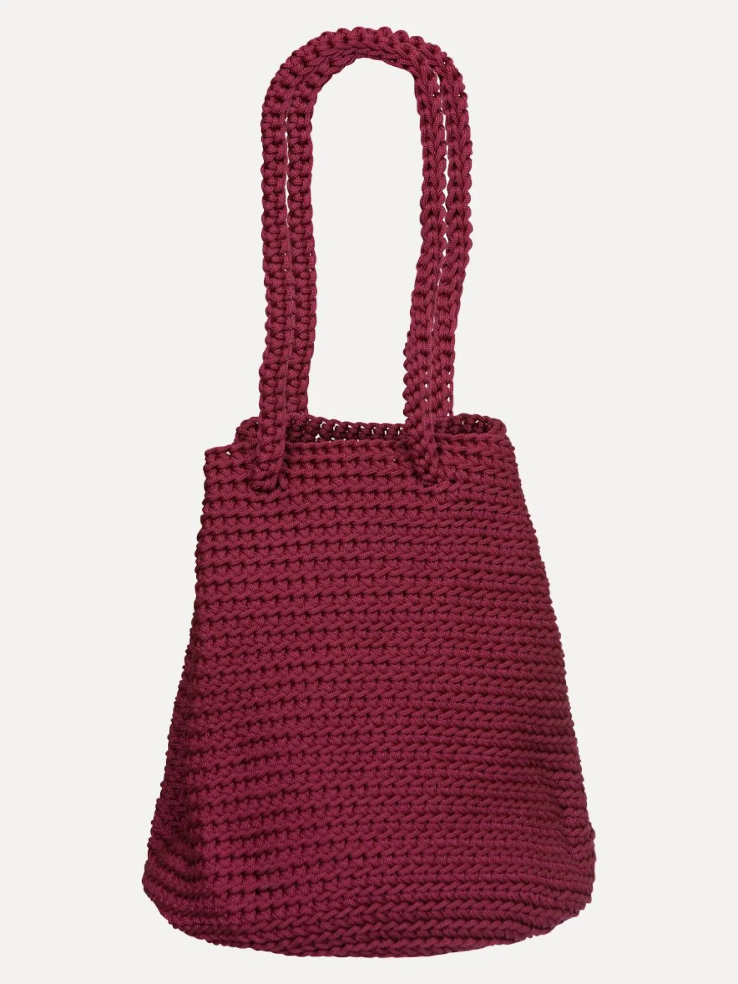 Les Soeurs Crochet Shopper Ellie Bordeaux Clearance
