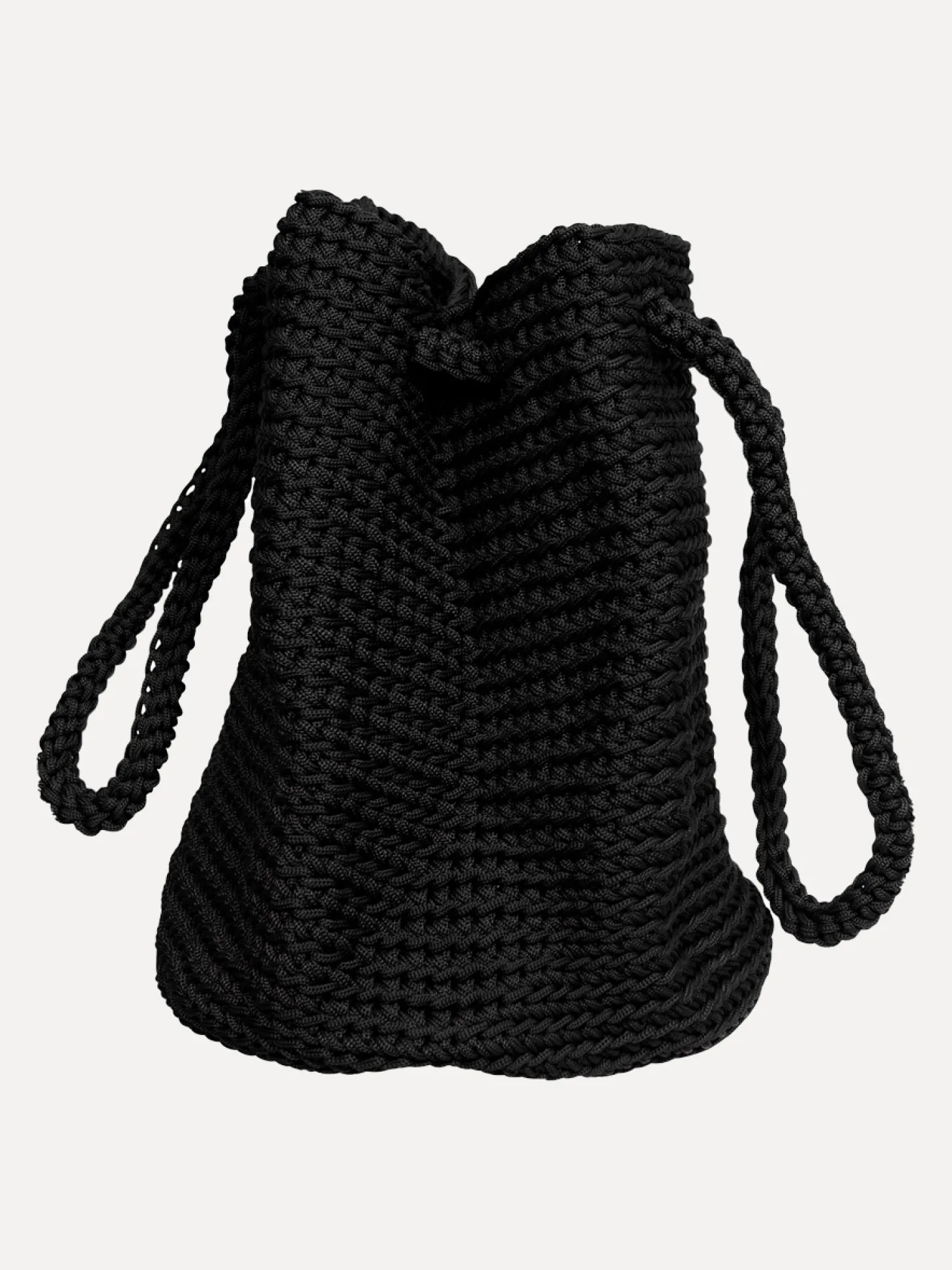 Les Soeurs Crochet Shopper Ellie Black New