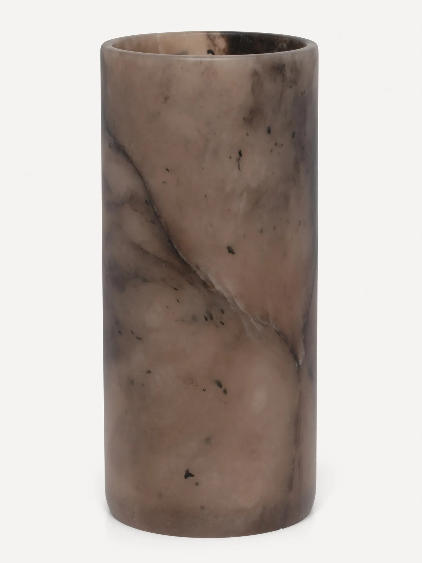 Les Soeurs Cylinder Alabaster Kaarsenhouder (Extra Large) Tabac Cheap