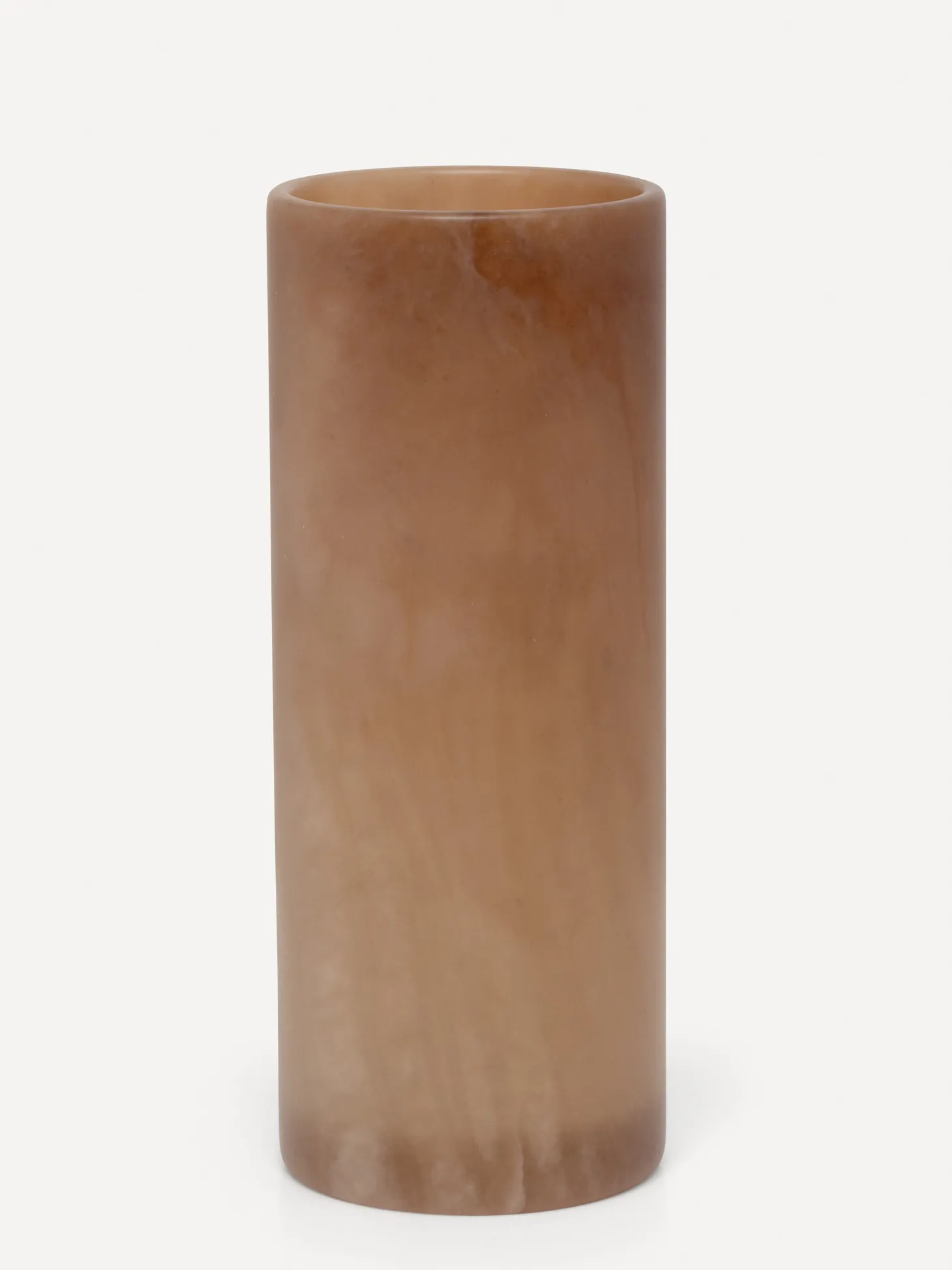 Les Soeurs Cylinder Alabaster Kaarsenhouder (Large) Tabac Fashion