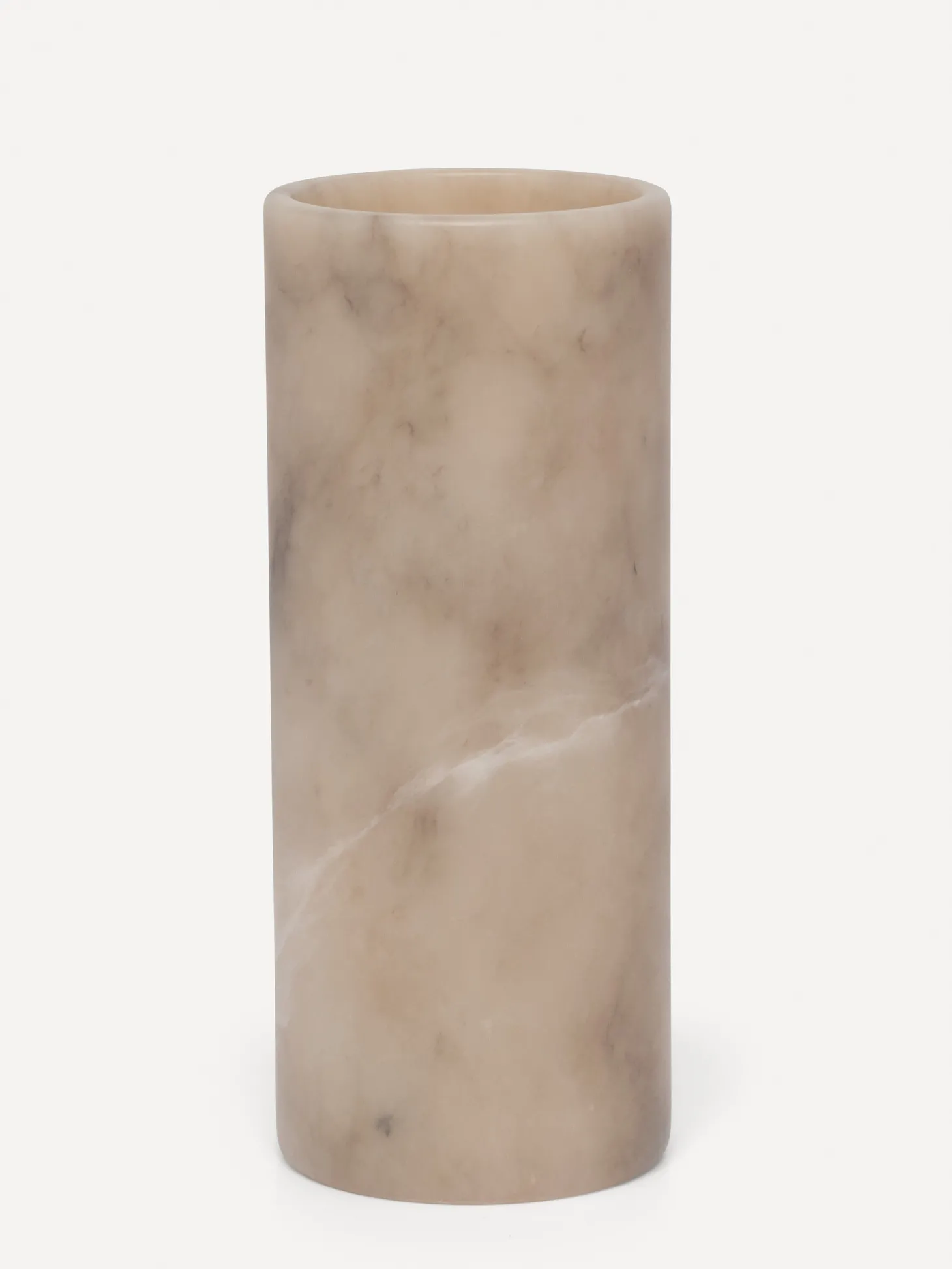 Les Soeurs Cylinder Alabaster Kaarsenhouder (Large) Tabac Fashion
