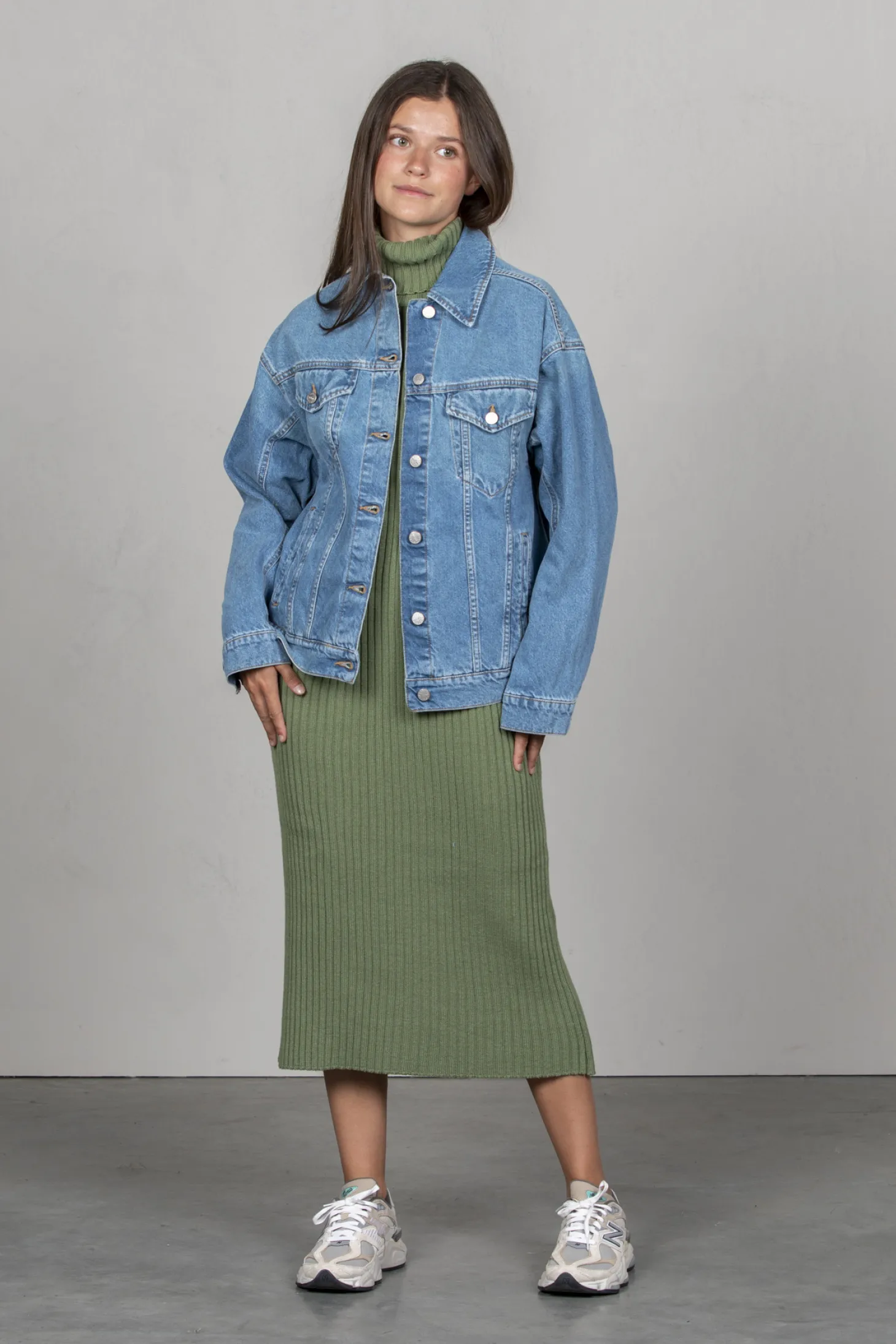 MBYM Denim Vest Renee Blazing Blue Washed Cheap