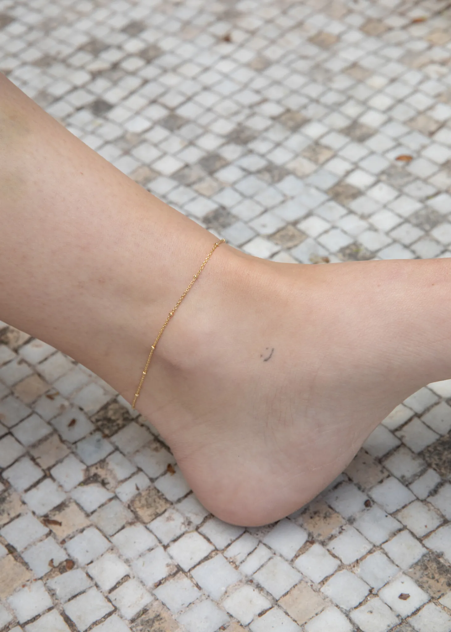 Les Soeurs Enkelbandje Helle Mini Dots Gold Fashion