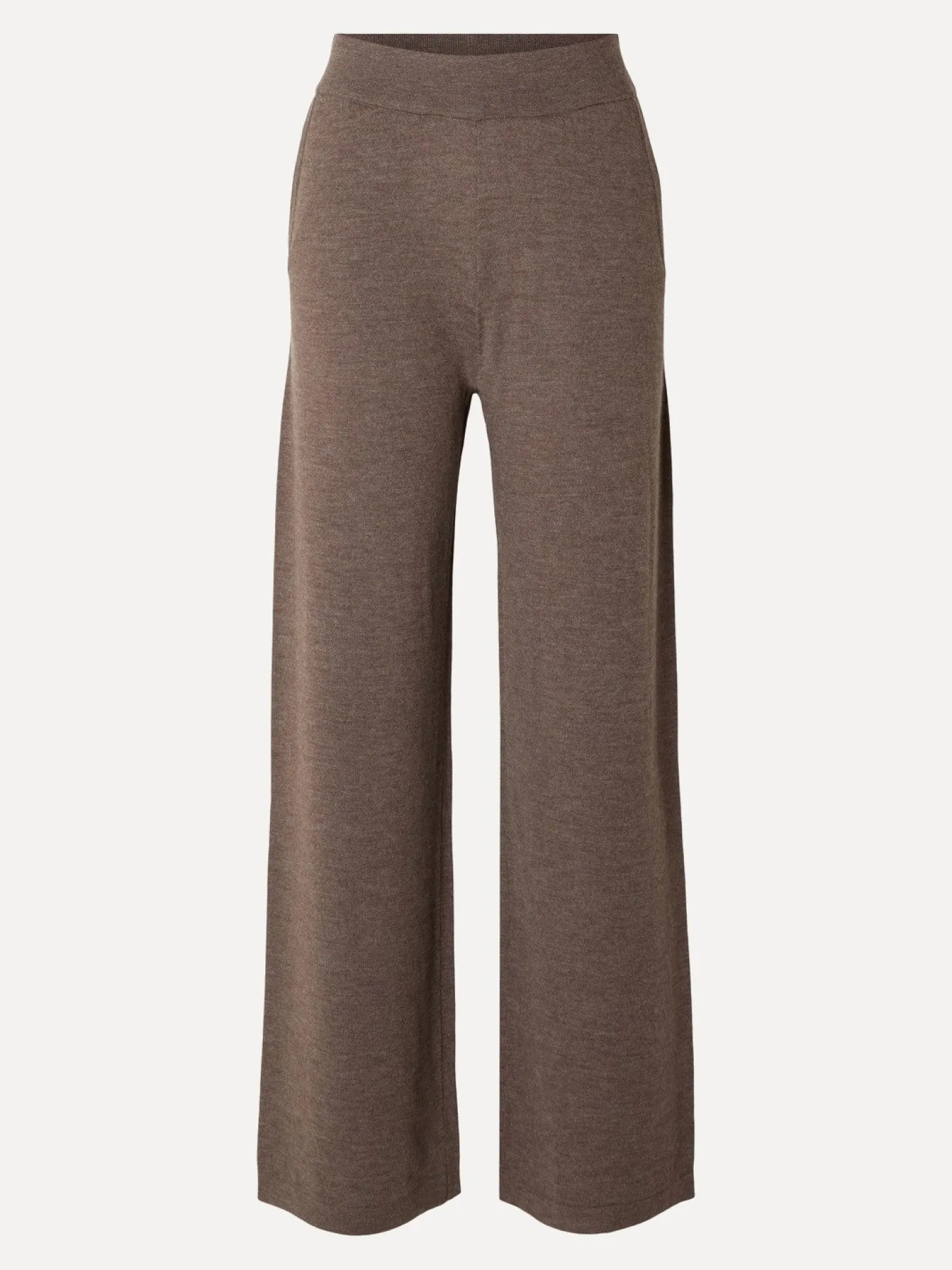 Selected Gebreide Broek Hanni Brownie Melange Discount