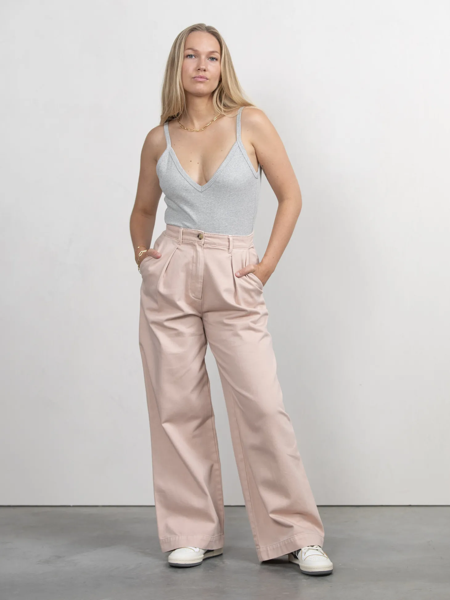 The Odder Side Geribbelde Body Emi Grey Outlet