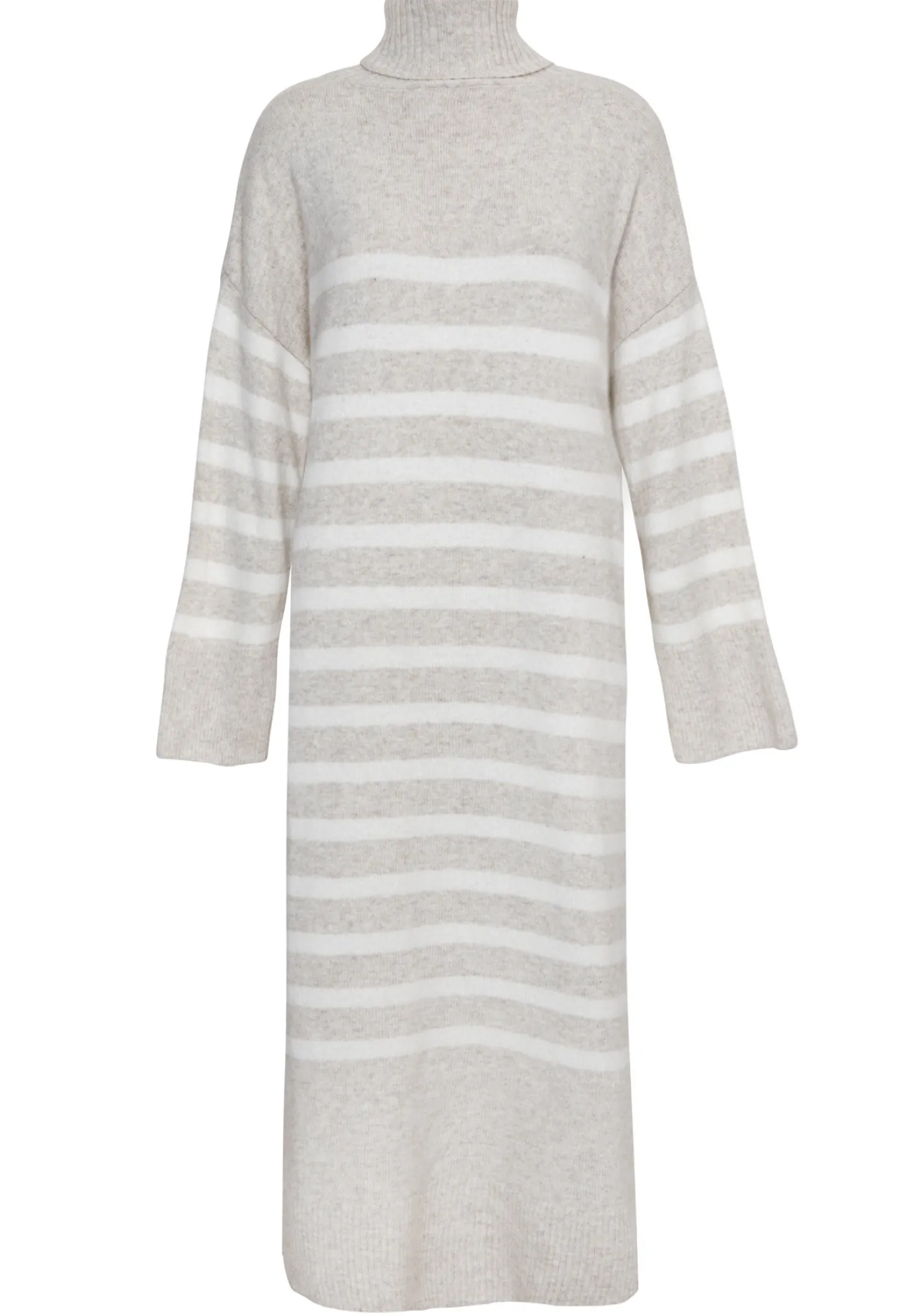 Les Soeurs Gestreept Gebreide Jurk Penelope Beige Shop