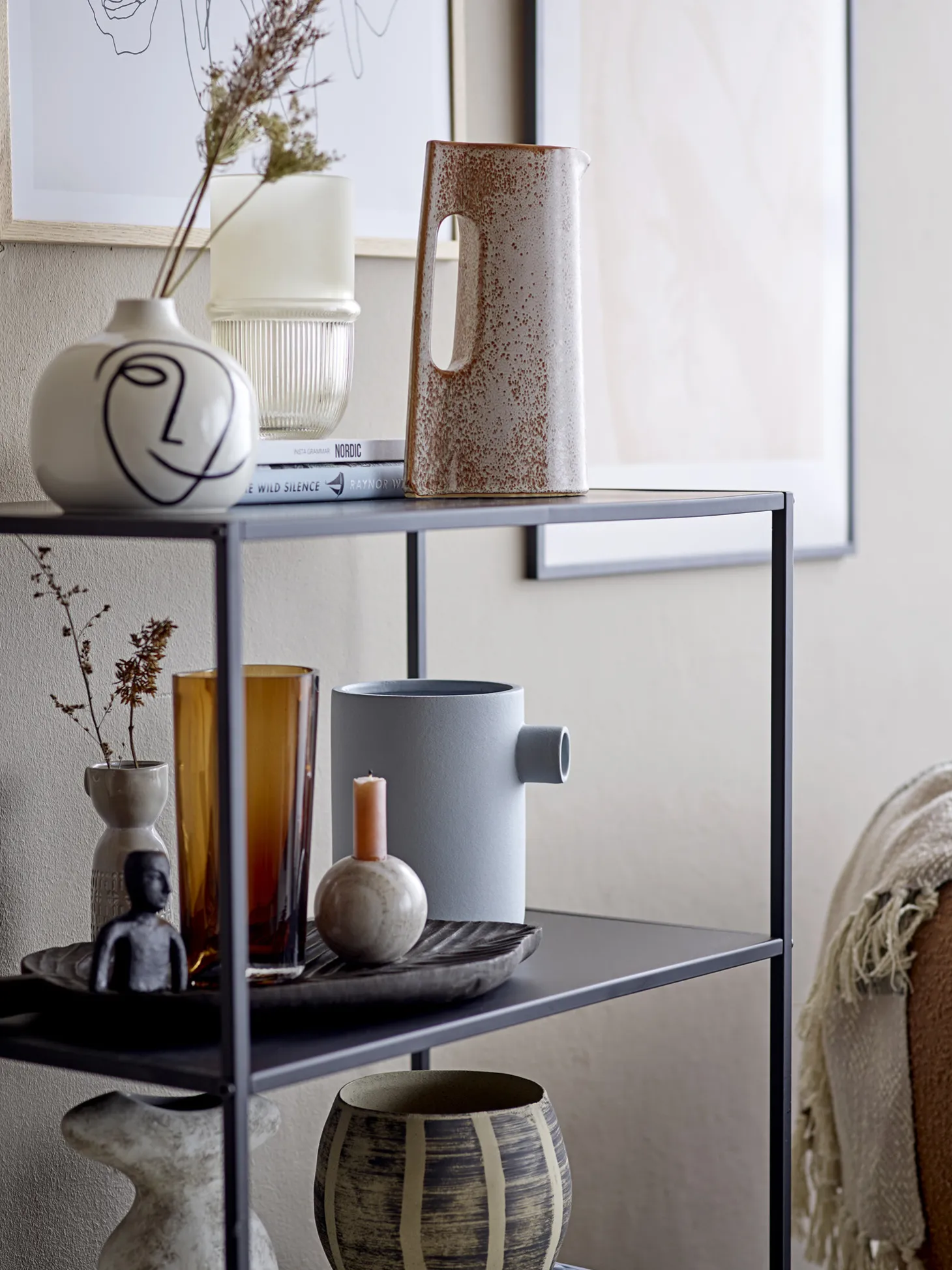 glazen_vaas_benia_2.webp Bloomingville Glazen Vaas Benia Brown Flash Sale