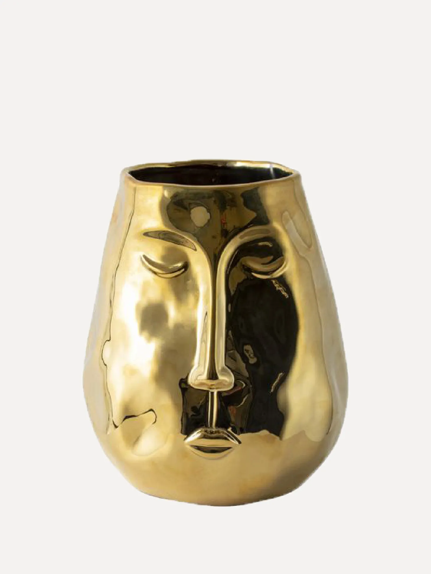 Gusta Gouden Vaas Met Gezicht Gold New