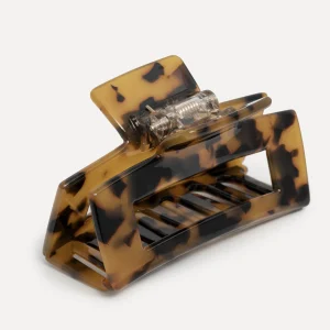 Les Soeurs Hair Clip Rectangle Dark Tortue Store