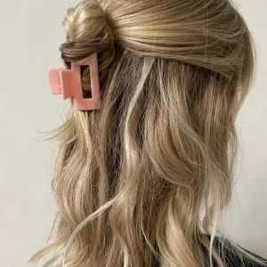 Les Soeurs Hair Clip Rectangle Light Pink Best