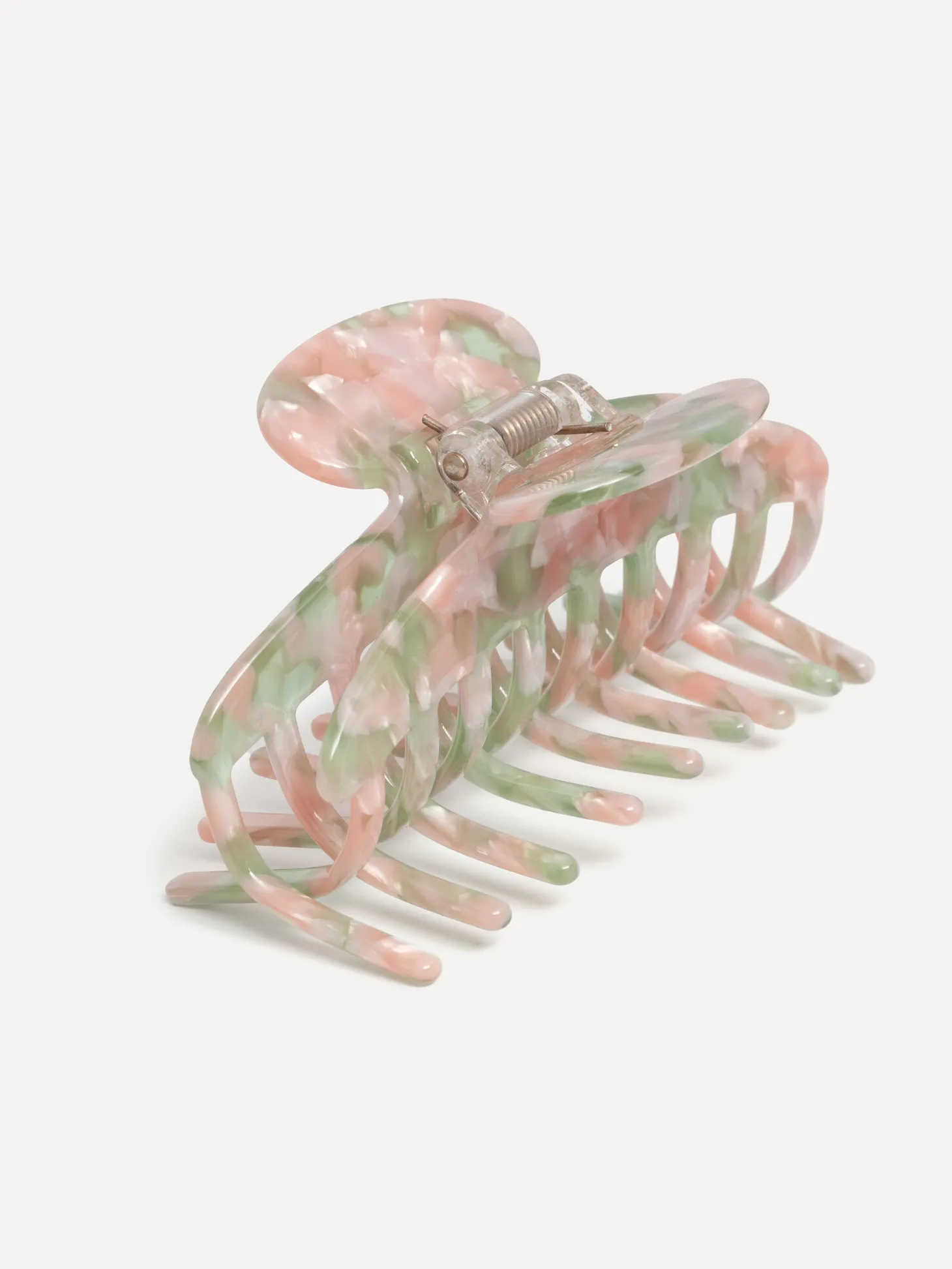 Les Soeurs Hair Clip Round Pink Green Clearance