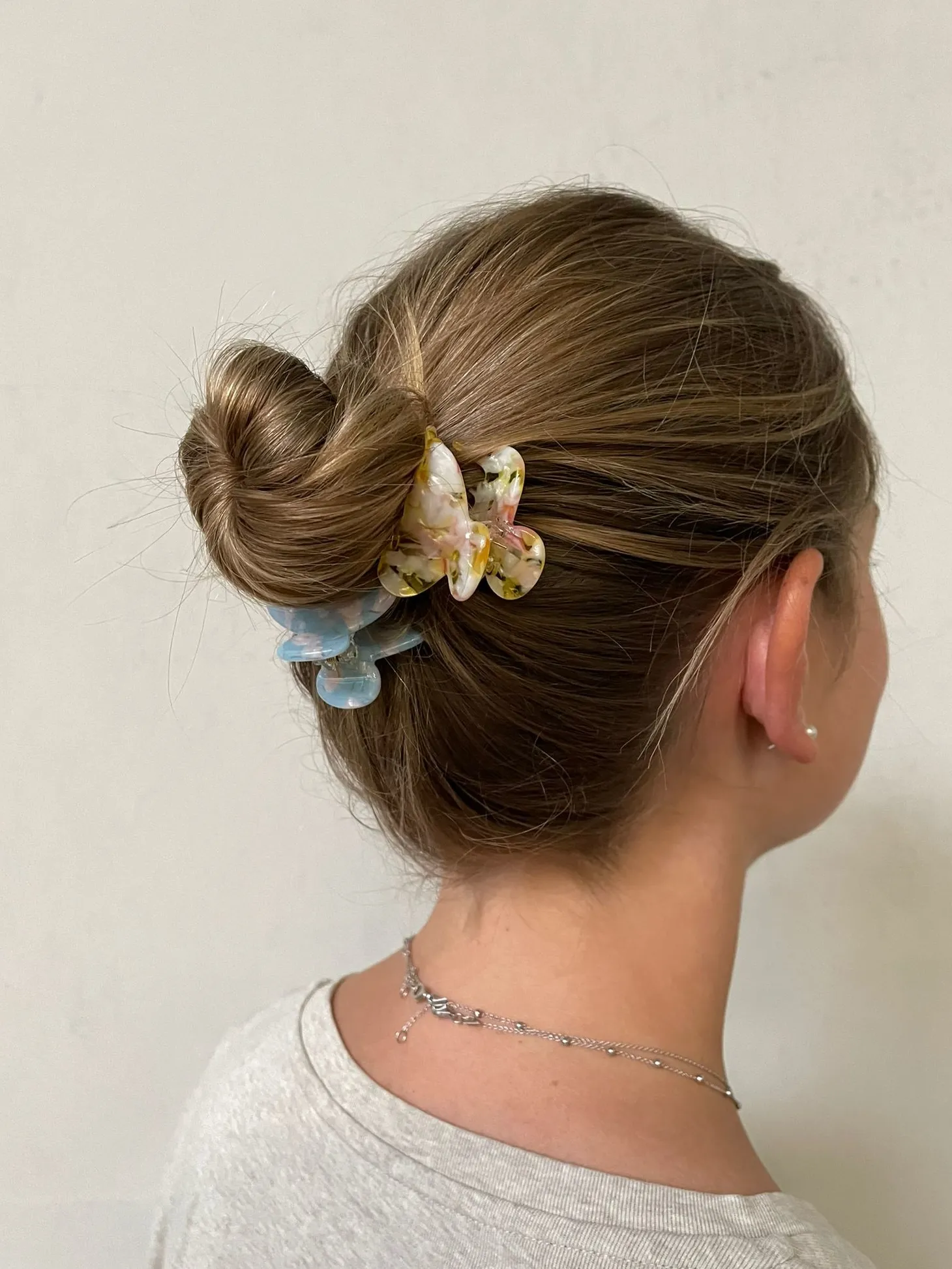 Les Soeurs Hair Clip Round Light Blue Outlet