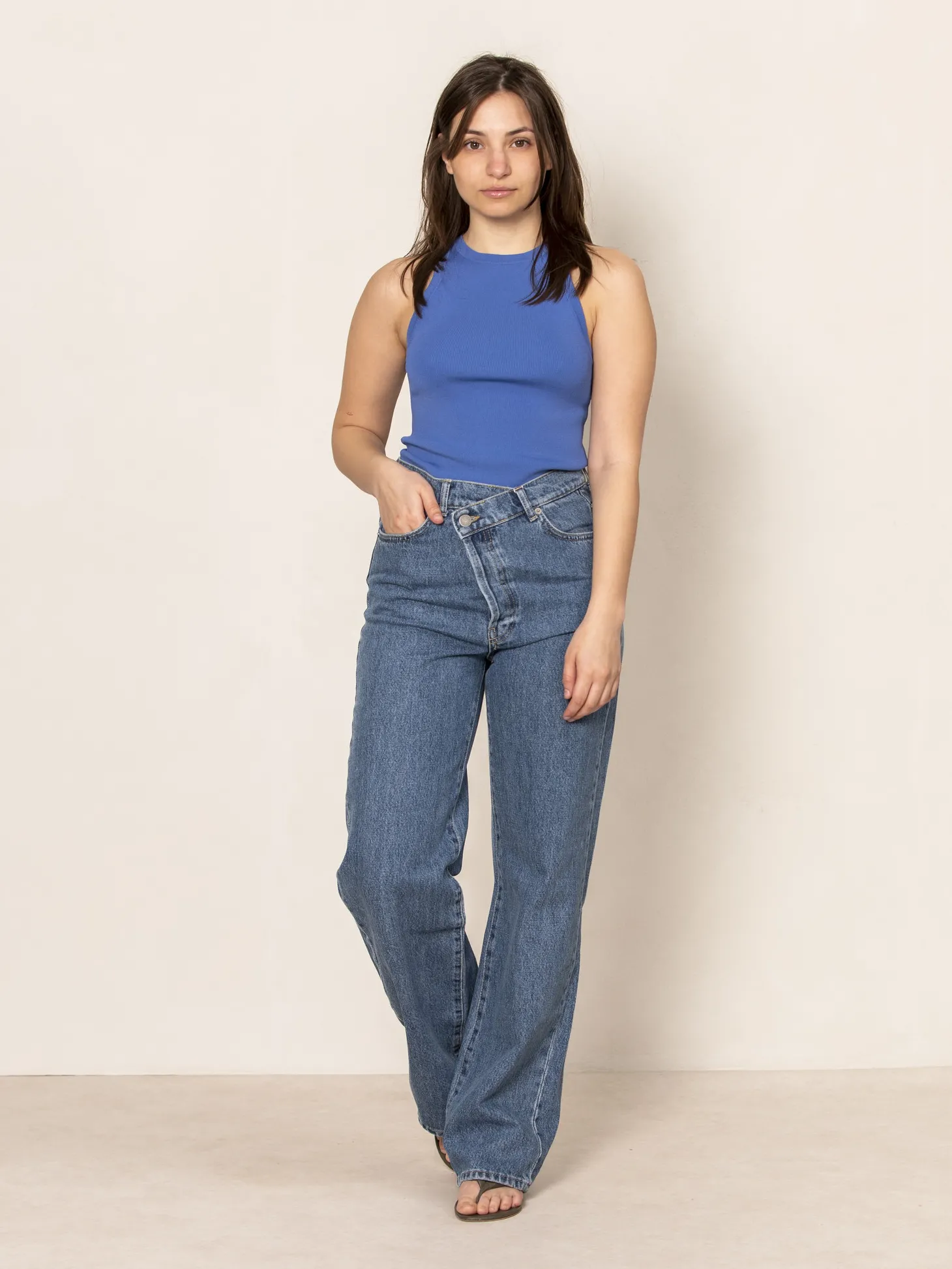 Les Soeurs Jeans Erica Mid Blue Best Sale