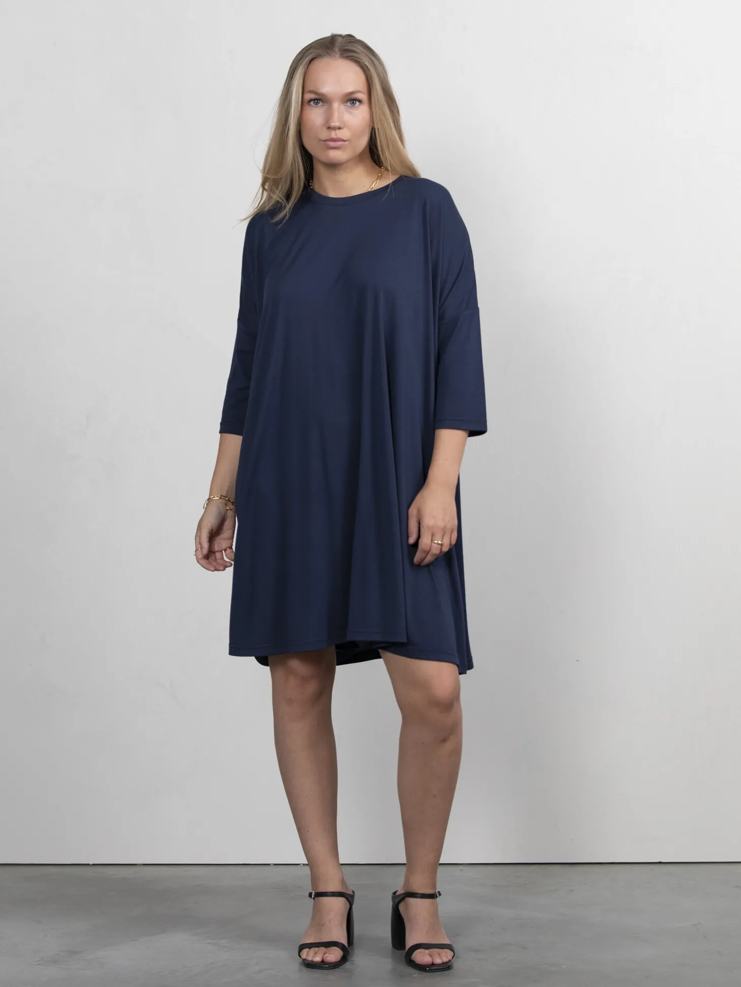 Les Soeurs Jersey Jurk Amy Navy Online