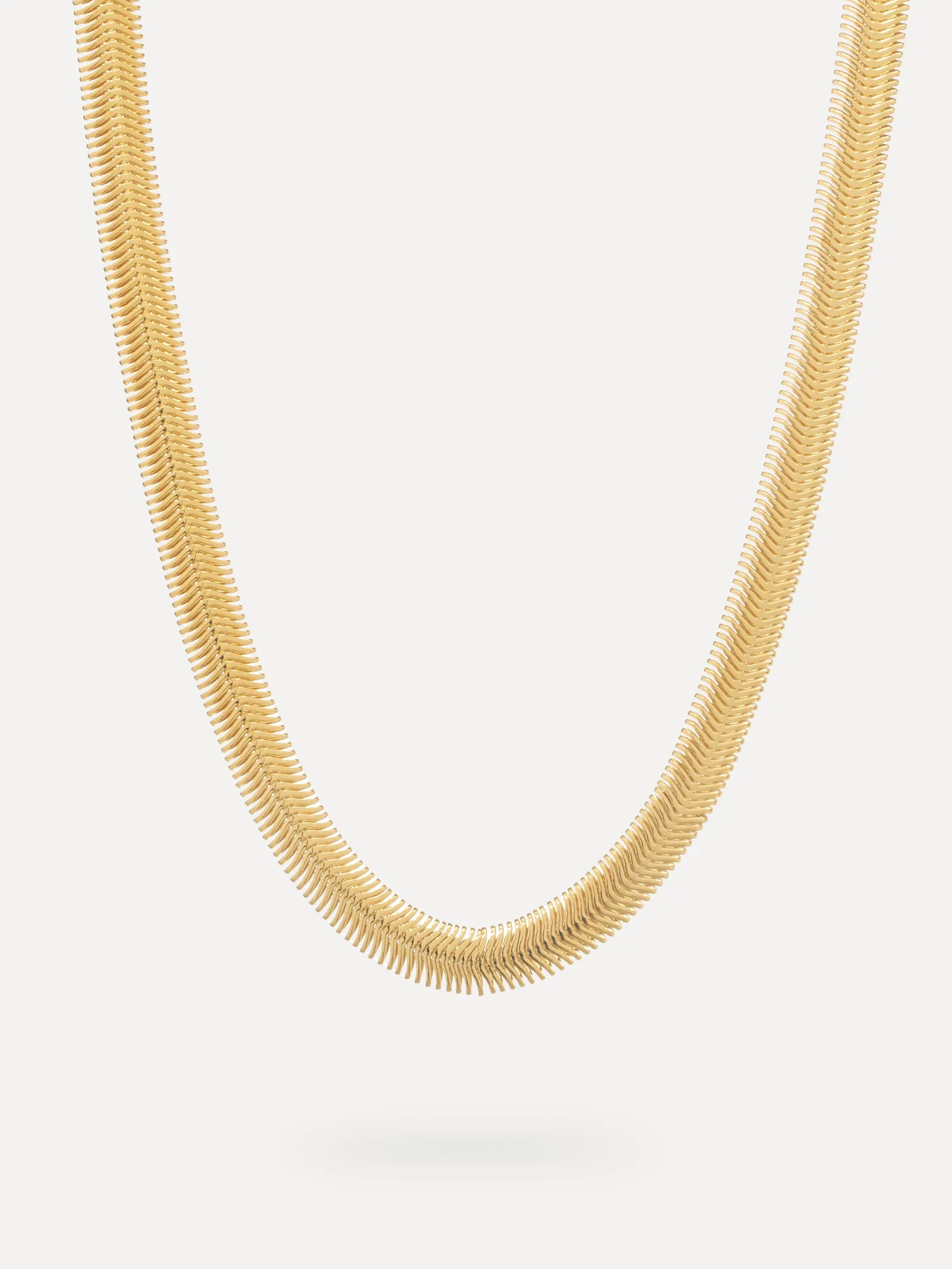 ketting_rana_herringbone_3.webp Les Soeurs Ketting Rana Herringbone Gold Best