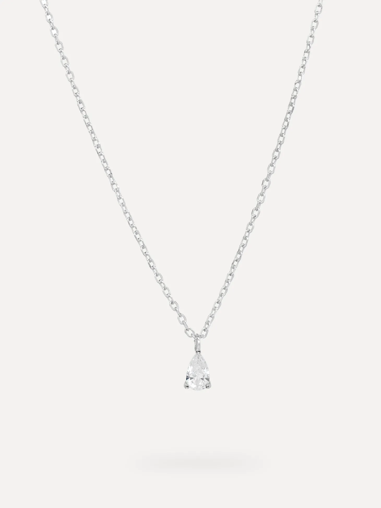 Les Soeurs Ketting Romee Extra Fine Chain Pear Silver Shop