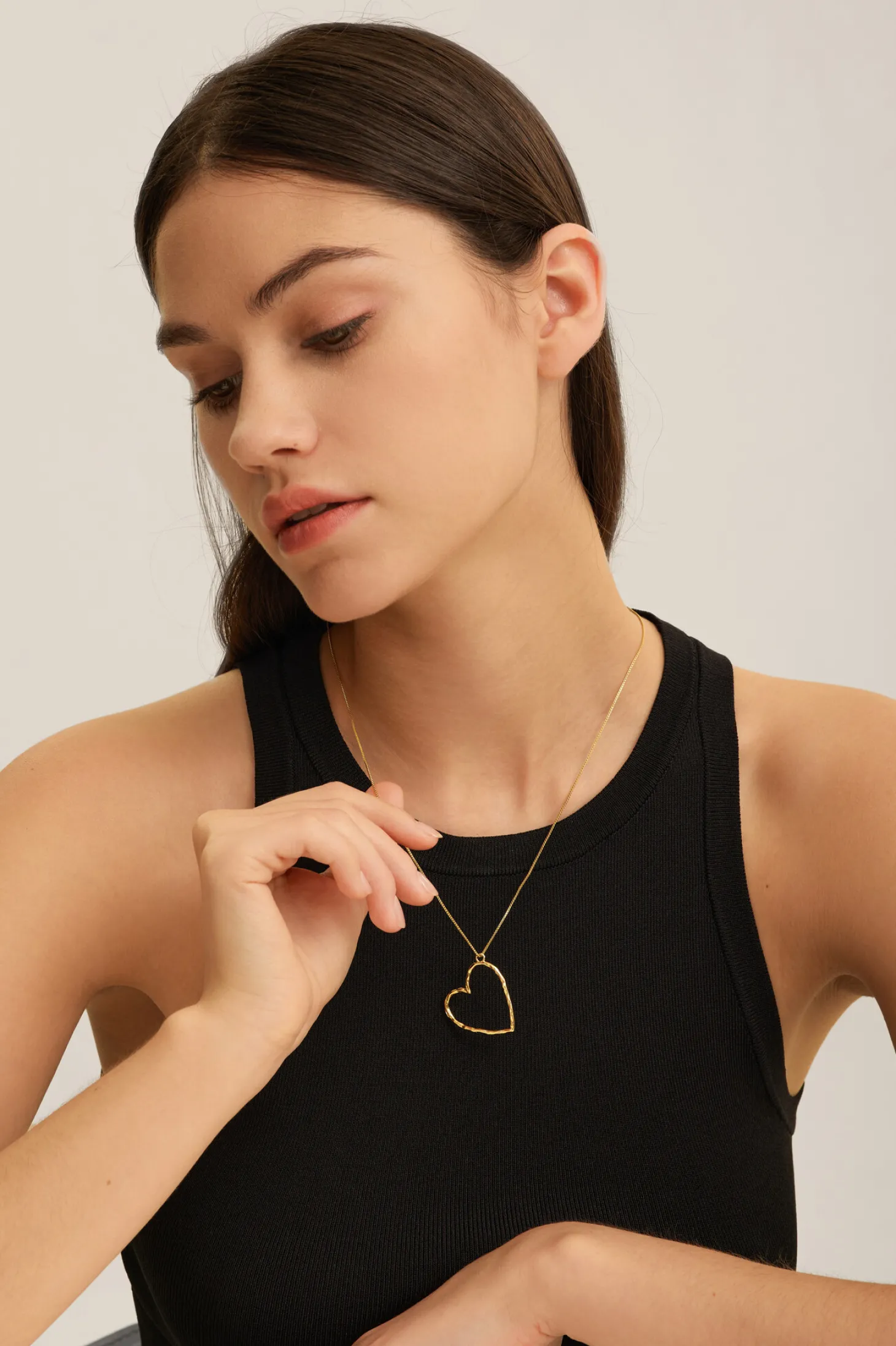 ketting_roni_heart_1.webp Les Soeurs Ketting Roni Heart Gold Sale