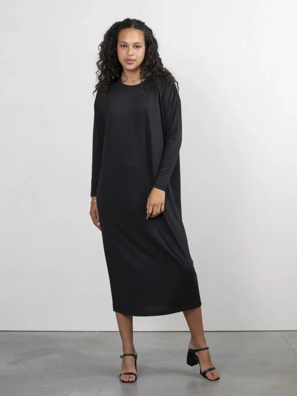 Les Soeurs Lange Jersey Jurk Anne Black Online