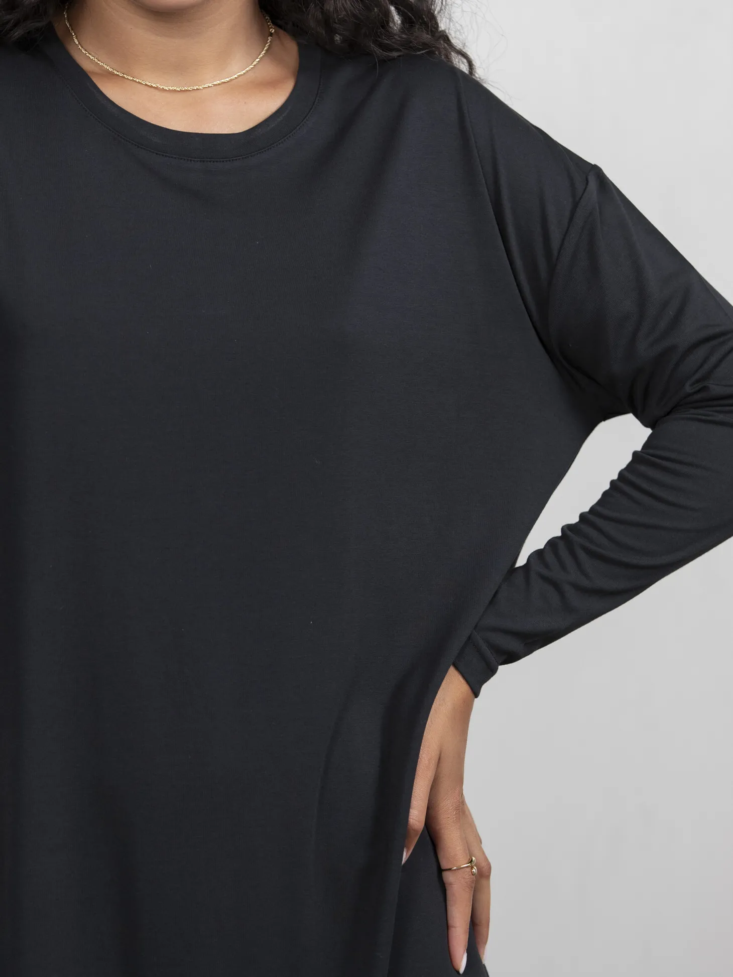 lange_jersey_jurk_anne_2-1.webp Les Soeurs Lange Jersey Jurk Anne Black Online