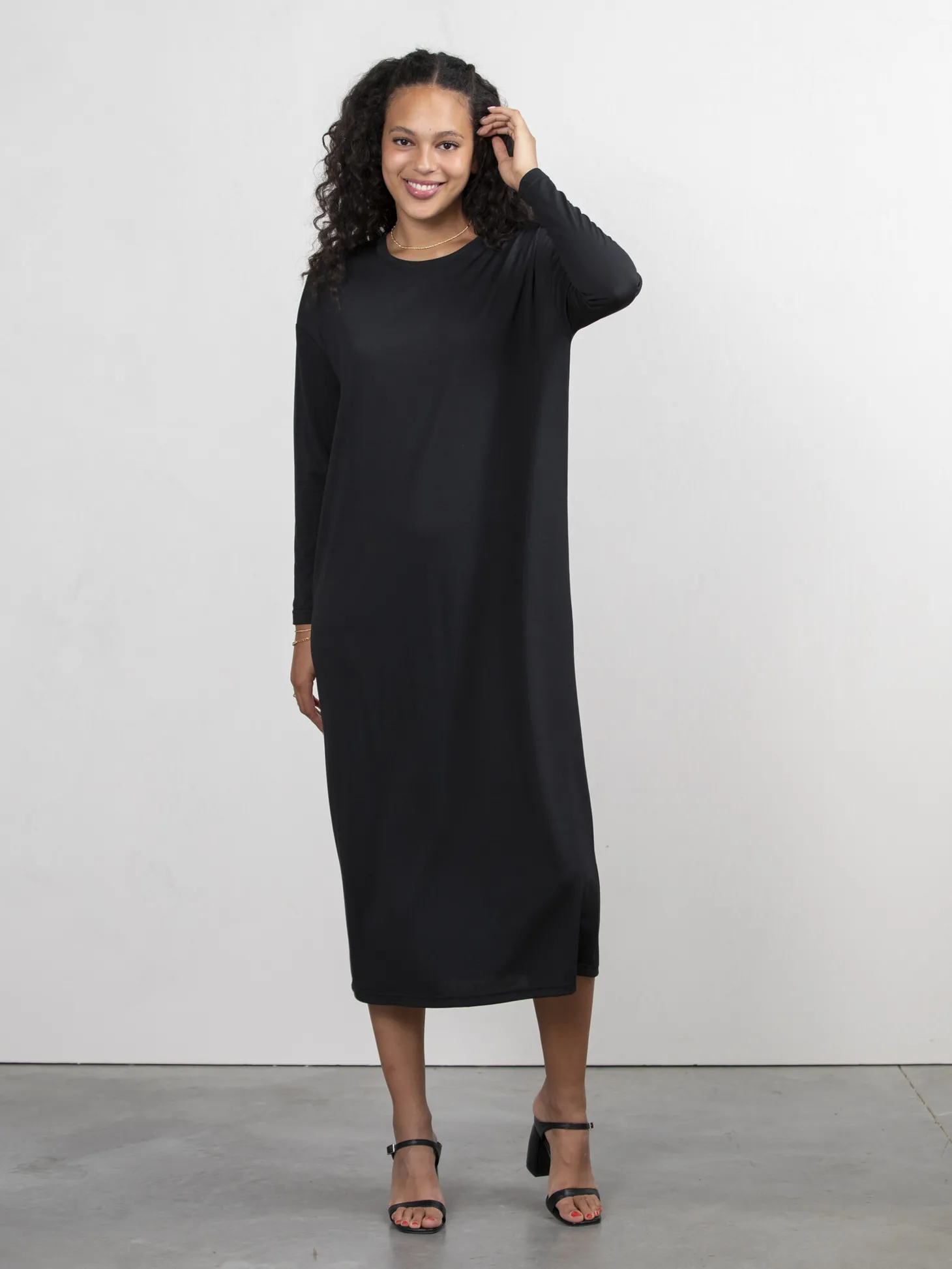 lange_jersey_jurk_anne_4-1.webp Les Soeurs Lange Jersey Jurk Anne Black Online