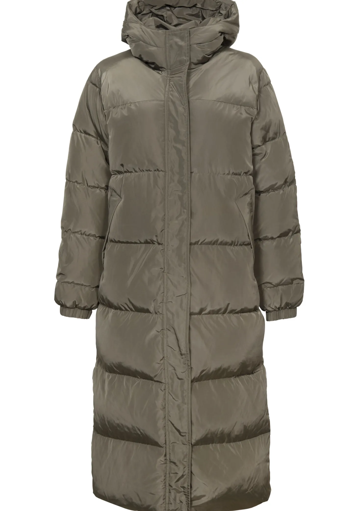 Les Soeurs Longline Gewatteerde Jas Colin Khaki Discount