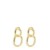 Les Soeurs Oorbel Cara Double Loop Gold Discount