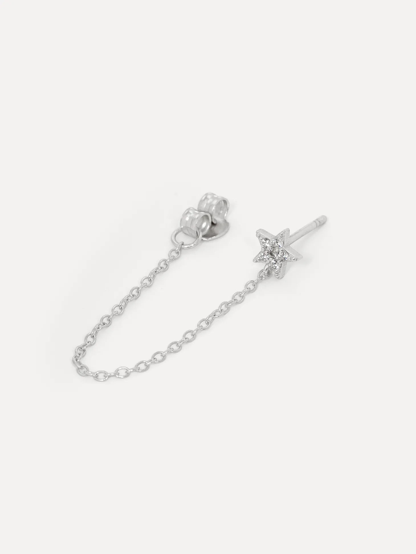Les Soeurs Oorbel Cora Strass Chain Silver Shop