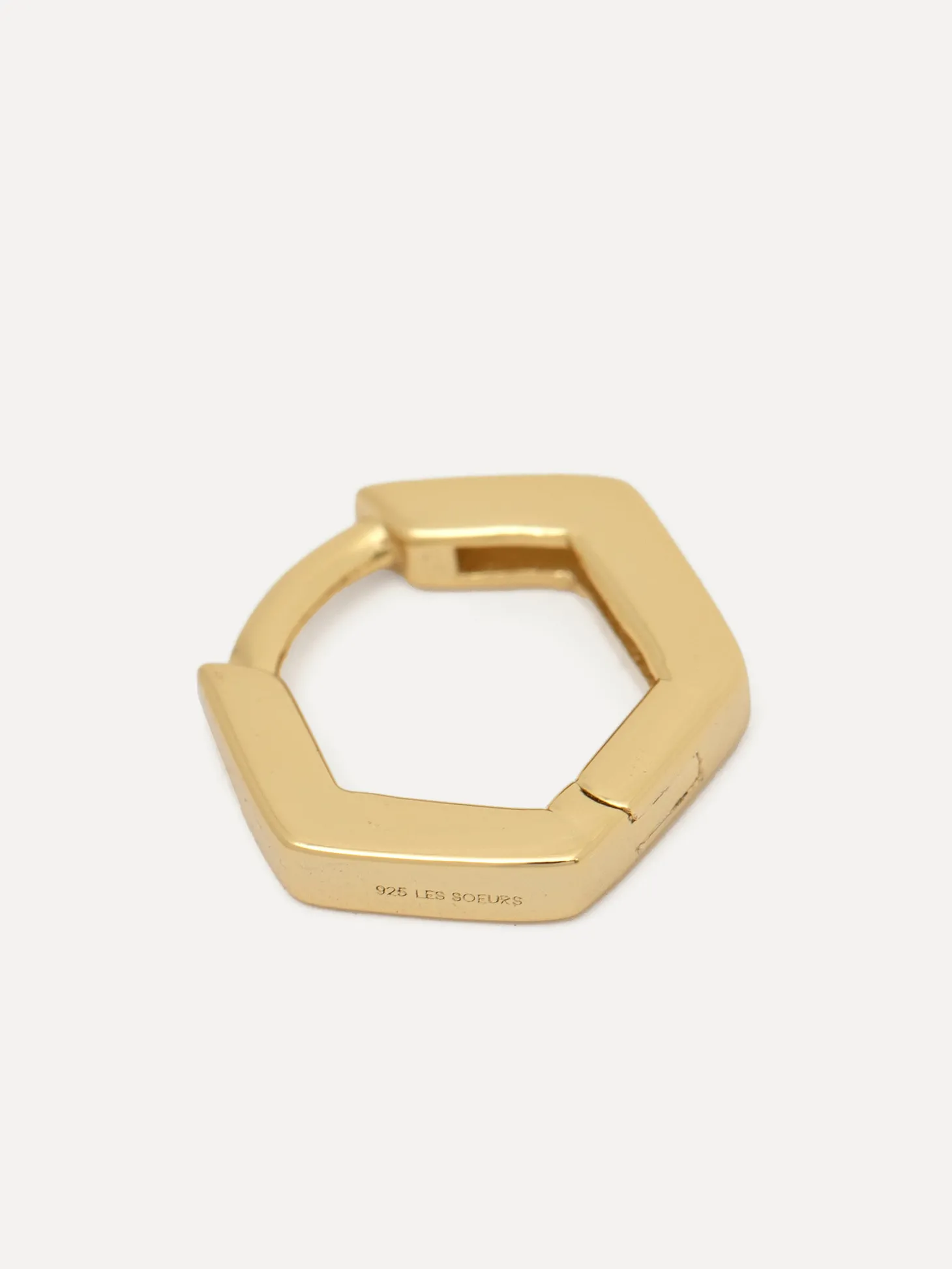 Les Soeurs Oorbel Jeanne Hexagon Gold New