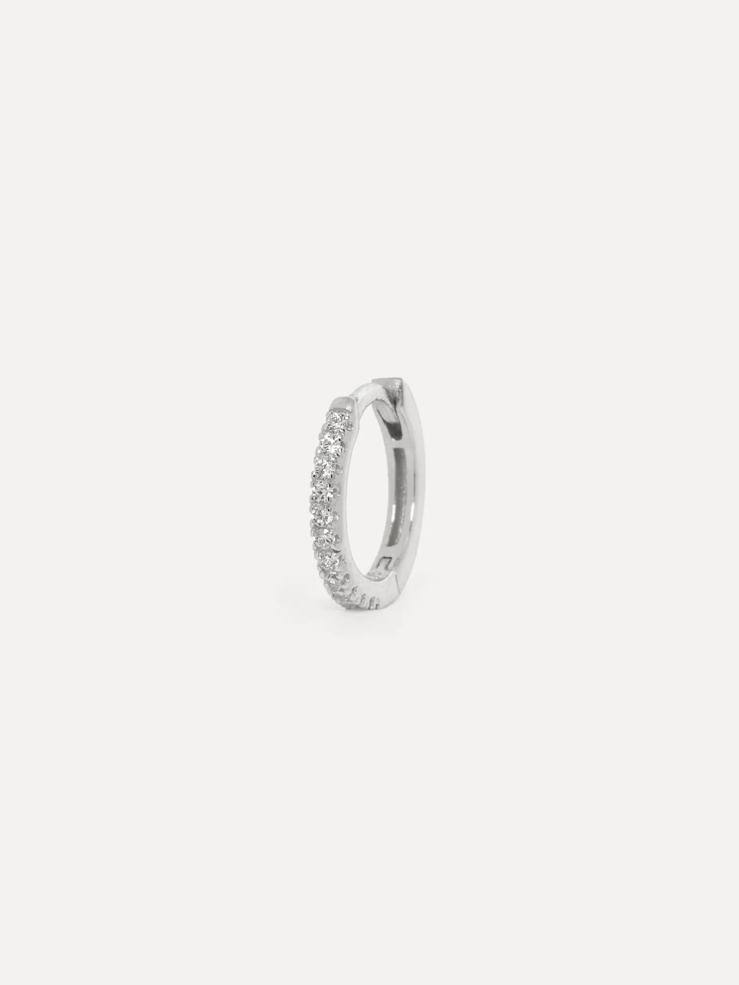 Les Soeurs Oorbel Jeanne Midi Strass Silver Clear Cheap