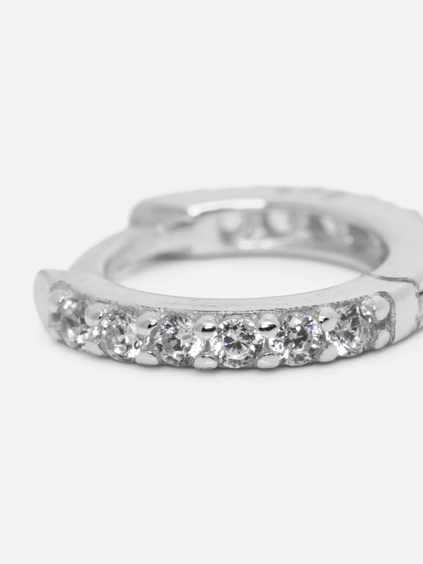 Les Soeurs Oorbel Jeanne Mini Strass Silver Clear Discount