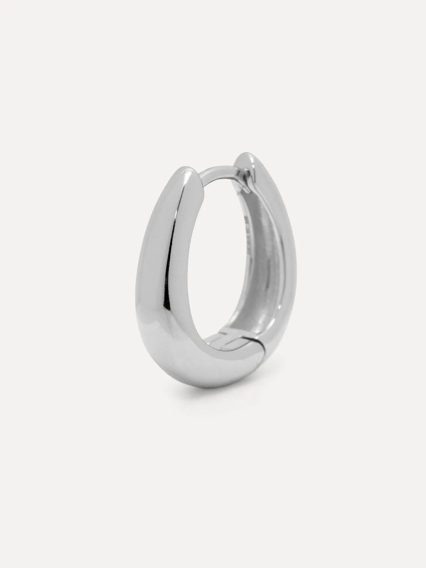 Les Soeurs Oorbel Joanne Oval Silver Sale
