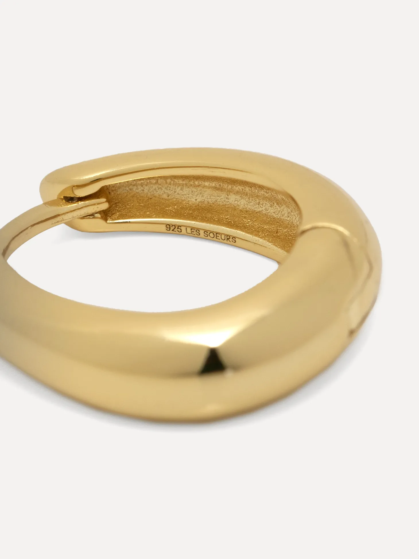 Les Soeurs Oorbel Joanne Oval Gold Discount