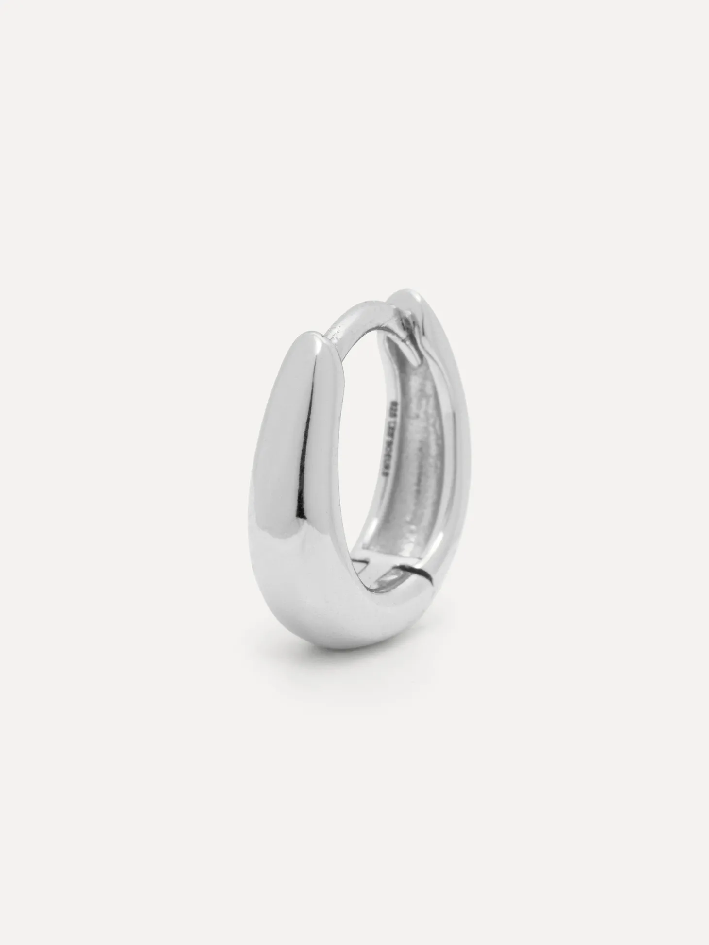 Les Soeurs Oorbel Joanne Oval Mini Silver Cheap