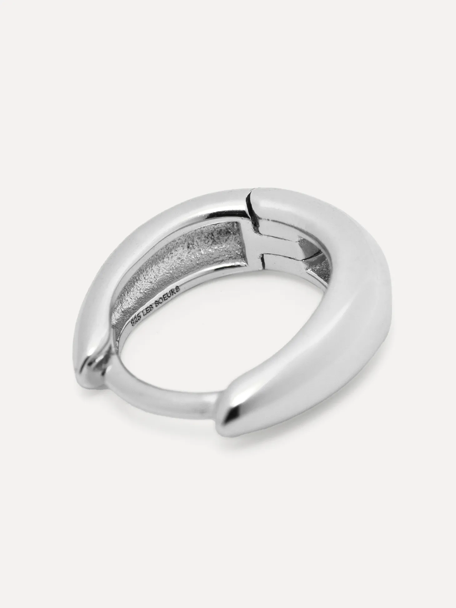 Les Soeurs Oorbel Joanne Oval Mini Silver Cheap