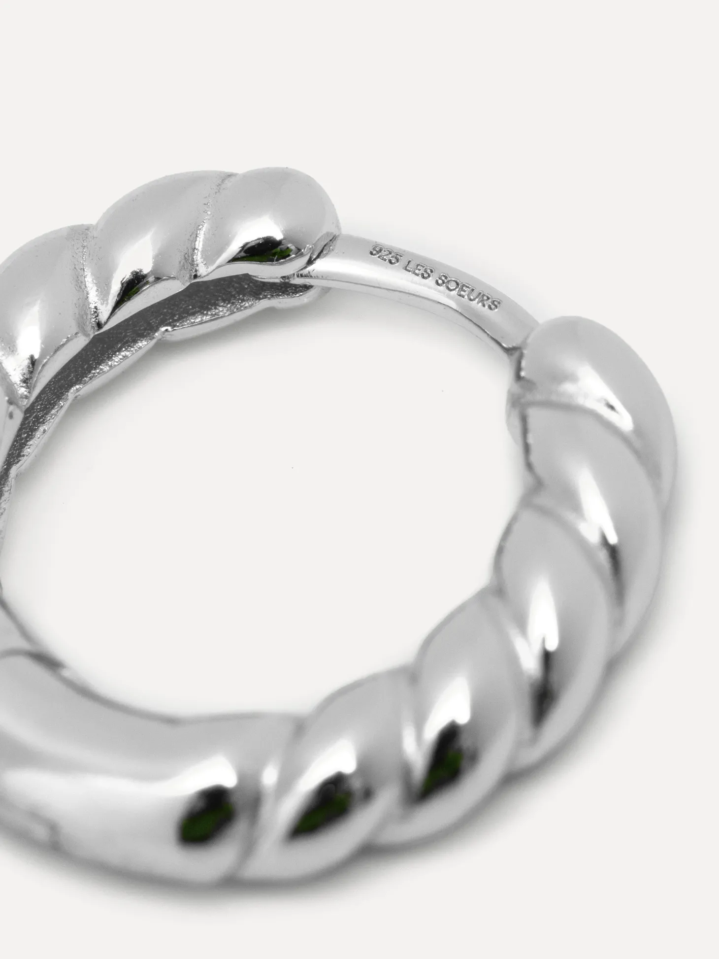 Les Soeurs Oorbel Joanne Twisted Silver New