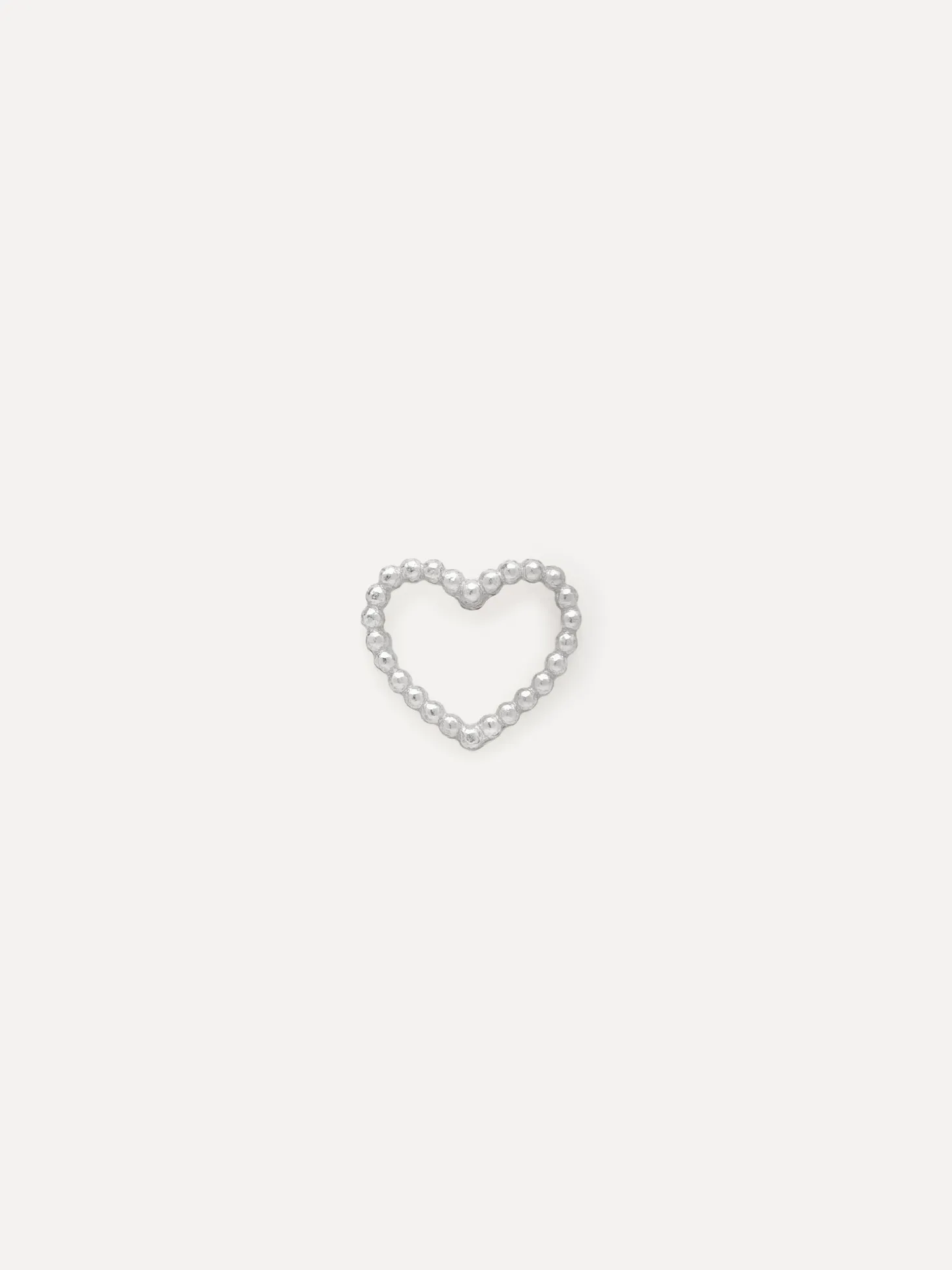 Les Soeurs Oorbel Jolie Dotted Heart Silver Discount