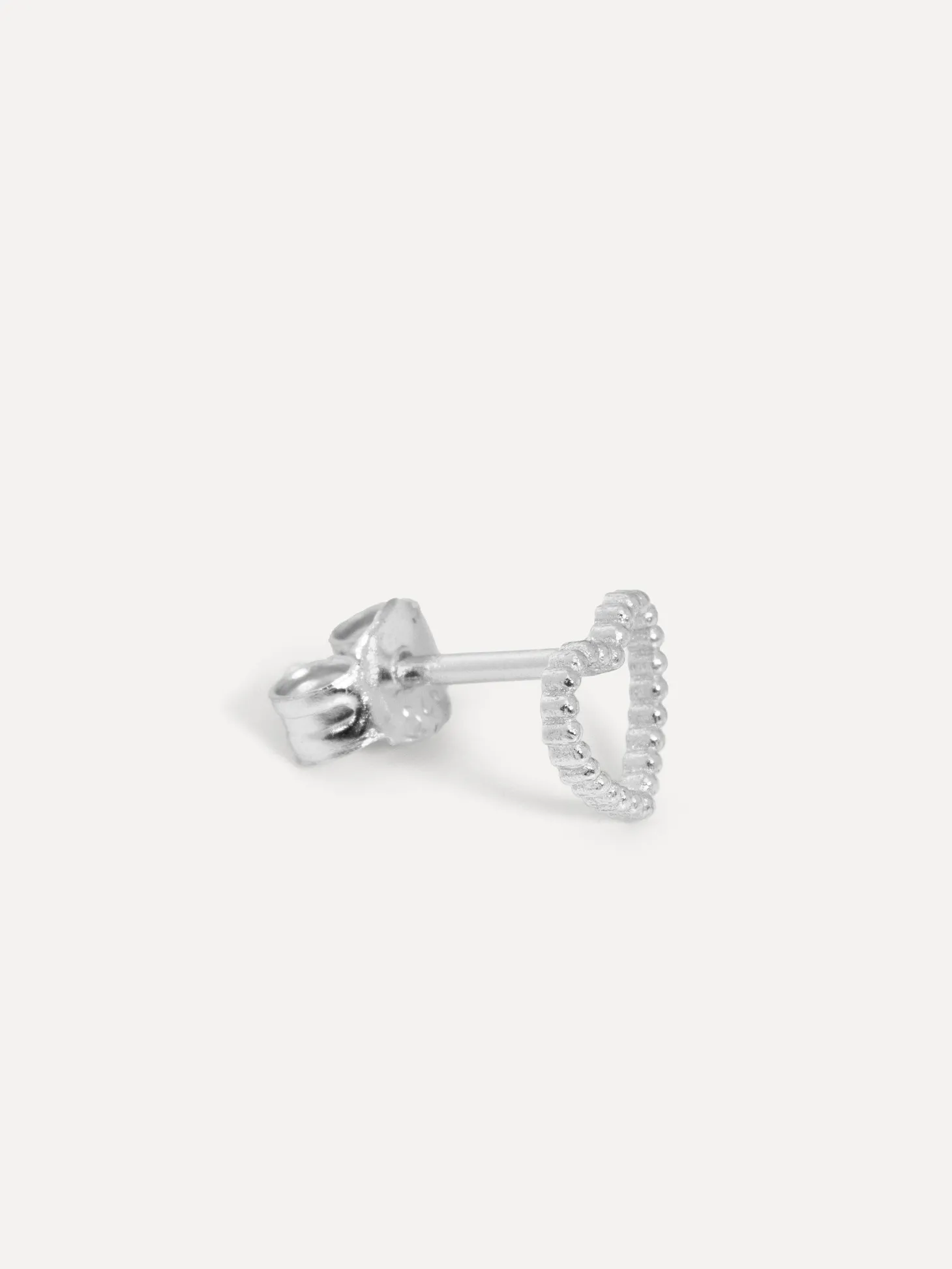 Les Soeurs Oorbel Jolie Dotted Heart Silver Discount