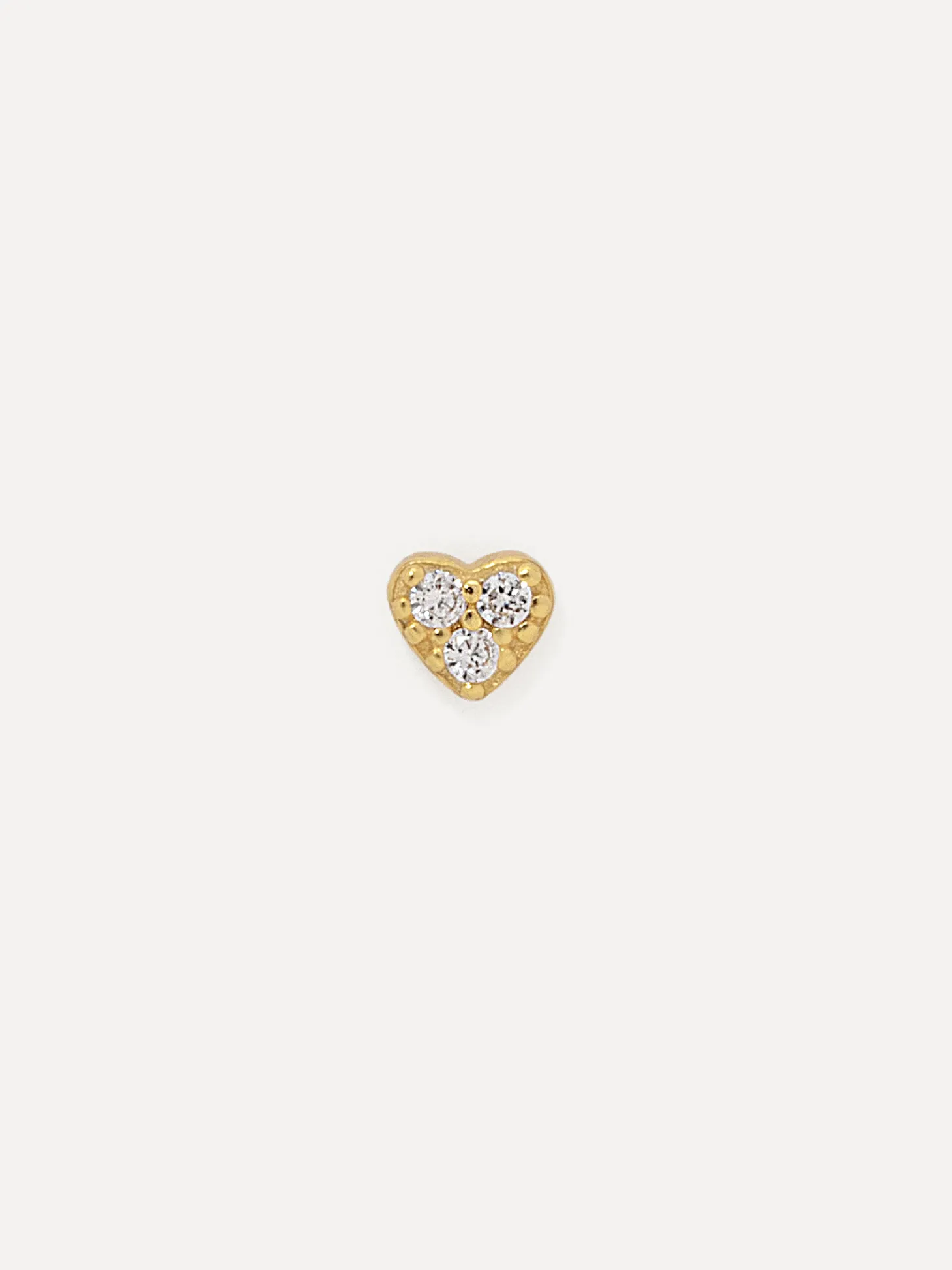 Les Soeurs Oorbel Jolie Heart Strass Gold Cheap