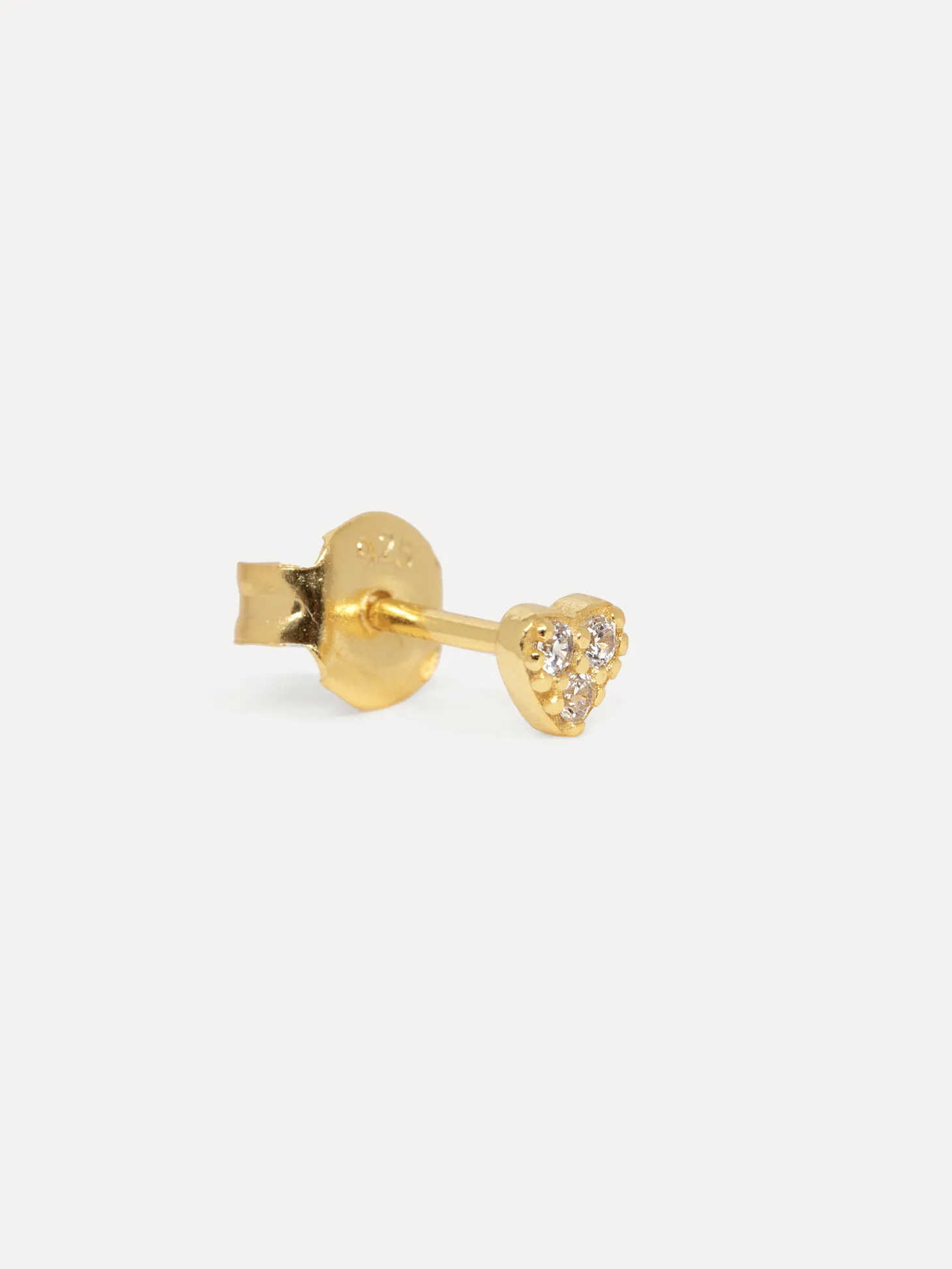 Les Soeurs Oorbel Jolie Heart Strass Gold Cheap