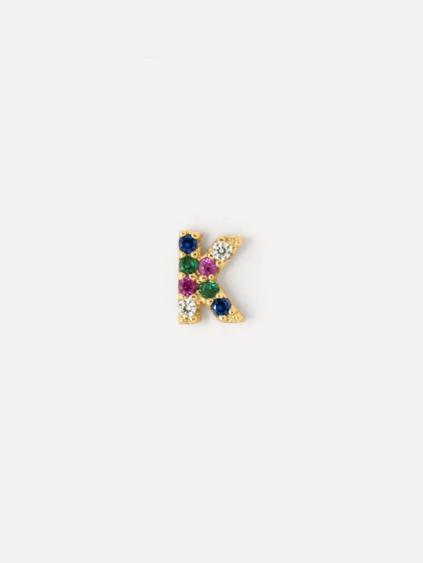 Les Soeurs Oorbel Jolie Initial Strass Multi Flash Sale