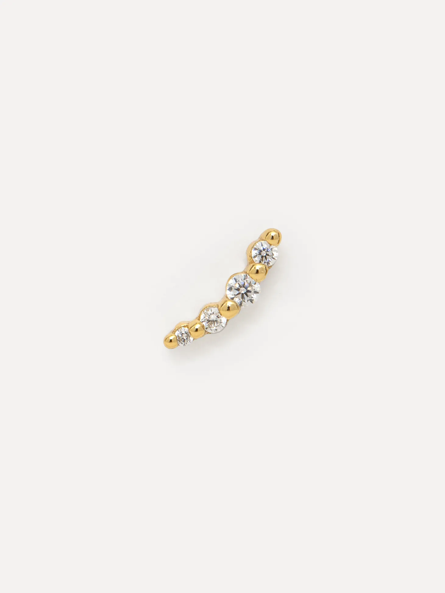 Les Soeurs Oorbel Louise 4 Dots Strass Gold Online