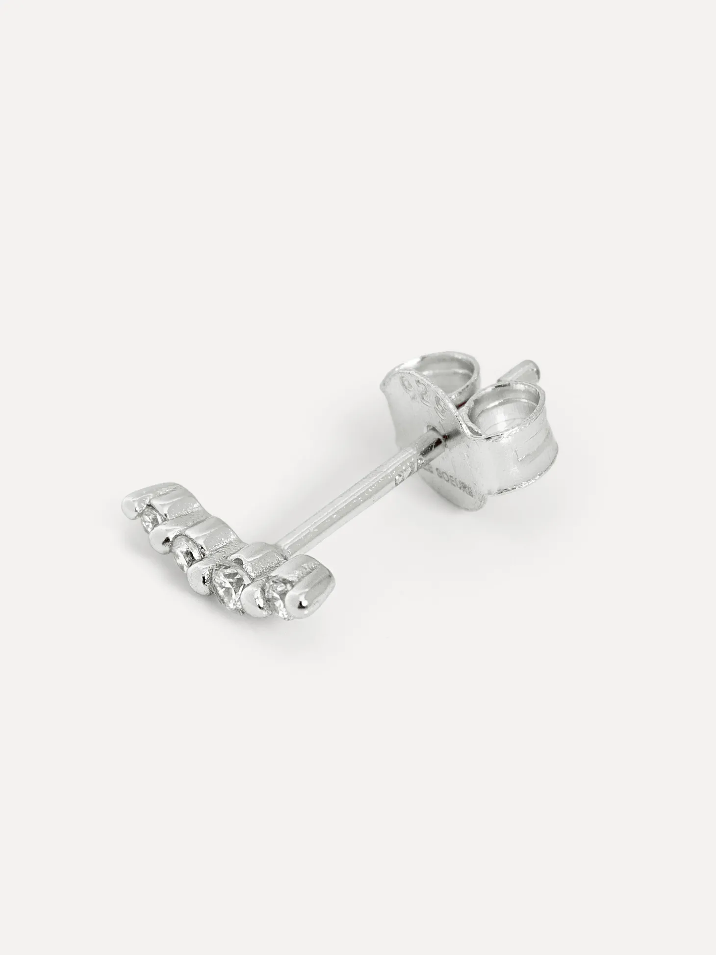 Les Soeurs Oorbel Louise 4 Dots Strass Silver Cheap