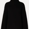 Selected Oversized Grofgebreide Trui Sefika Black Cheap