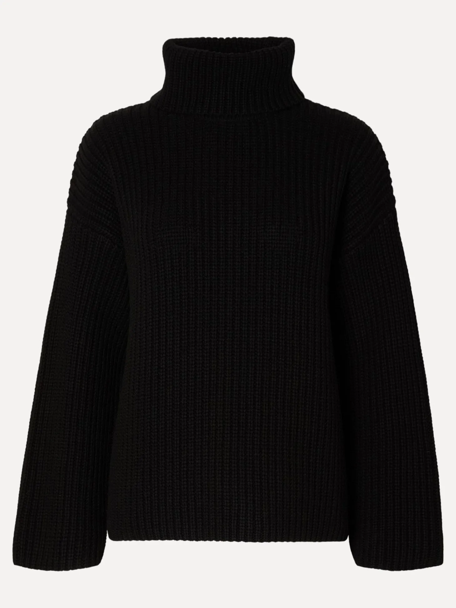 Selected Oversized Grofgebreide Trui Sefika Black Cheap