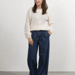 Les Soeurs Pleated Denim Aras Dark Blue Clearance