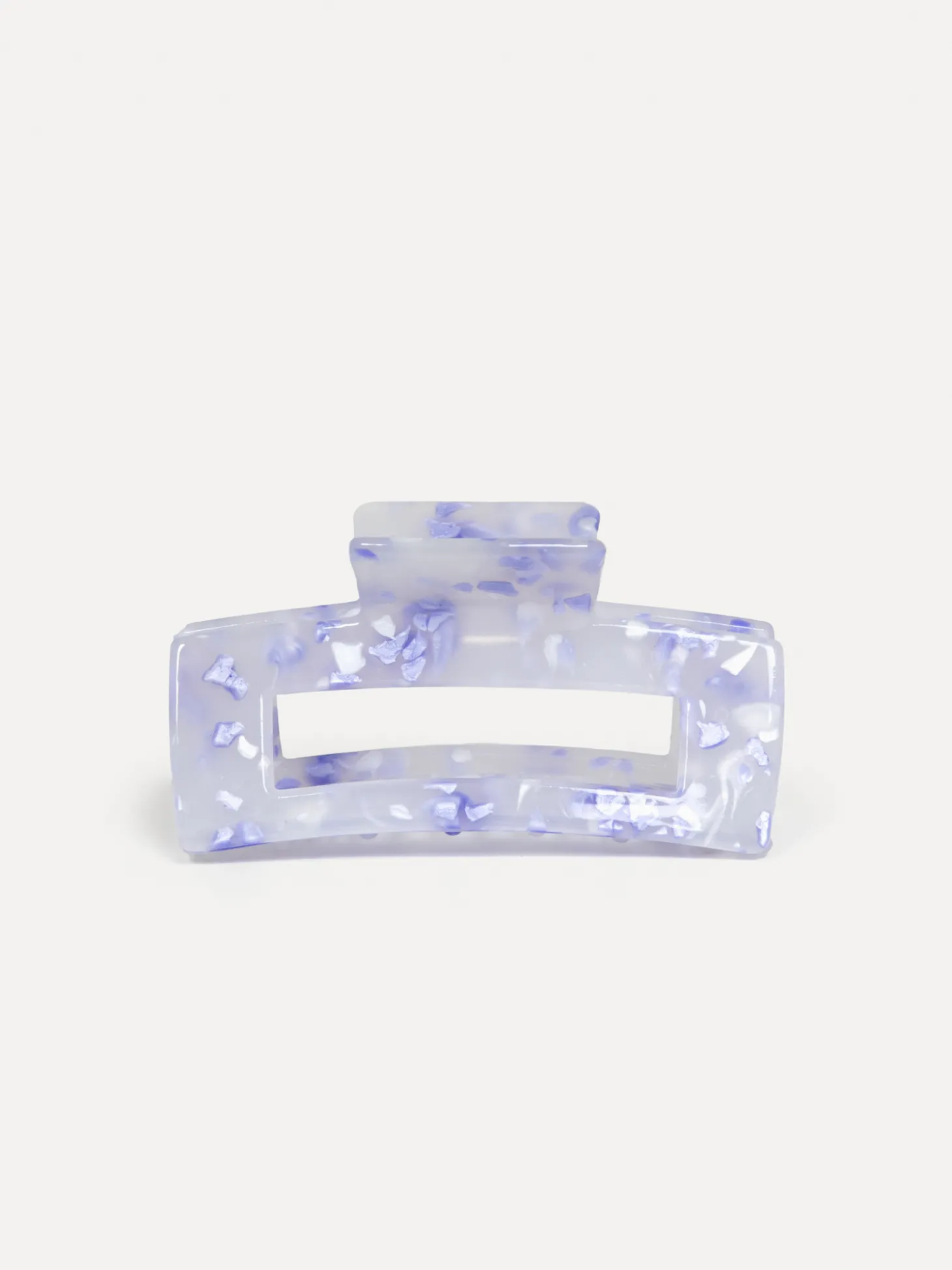 Les Soeurs Resin Haarspeld Rechthoekig Purple/White Hot