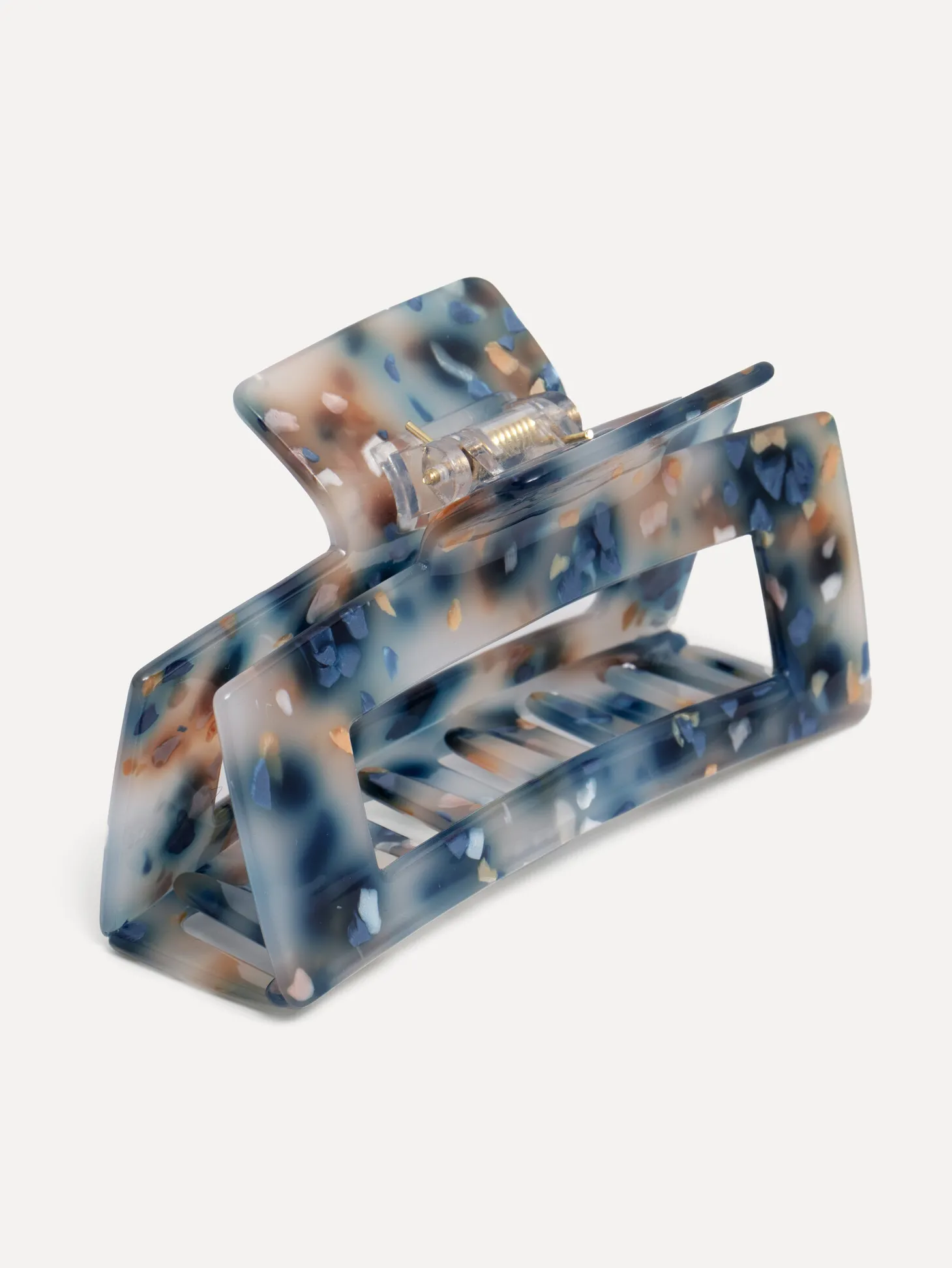 Les Soeurs Resin Hair Clip Rectangle Ocean Cheap